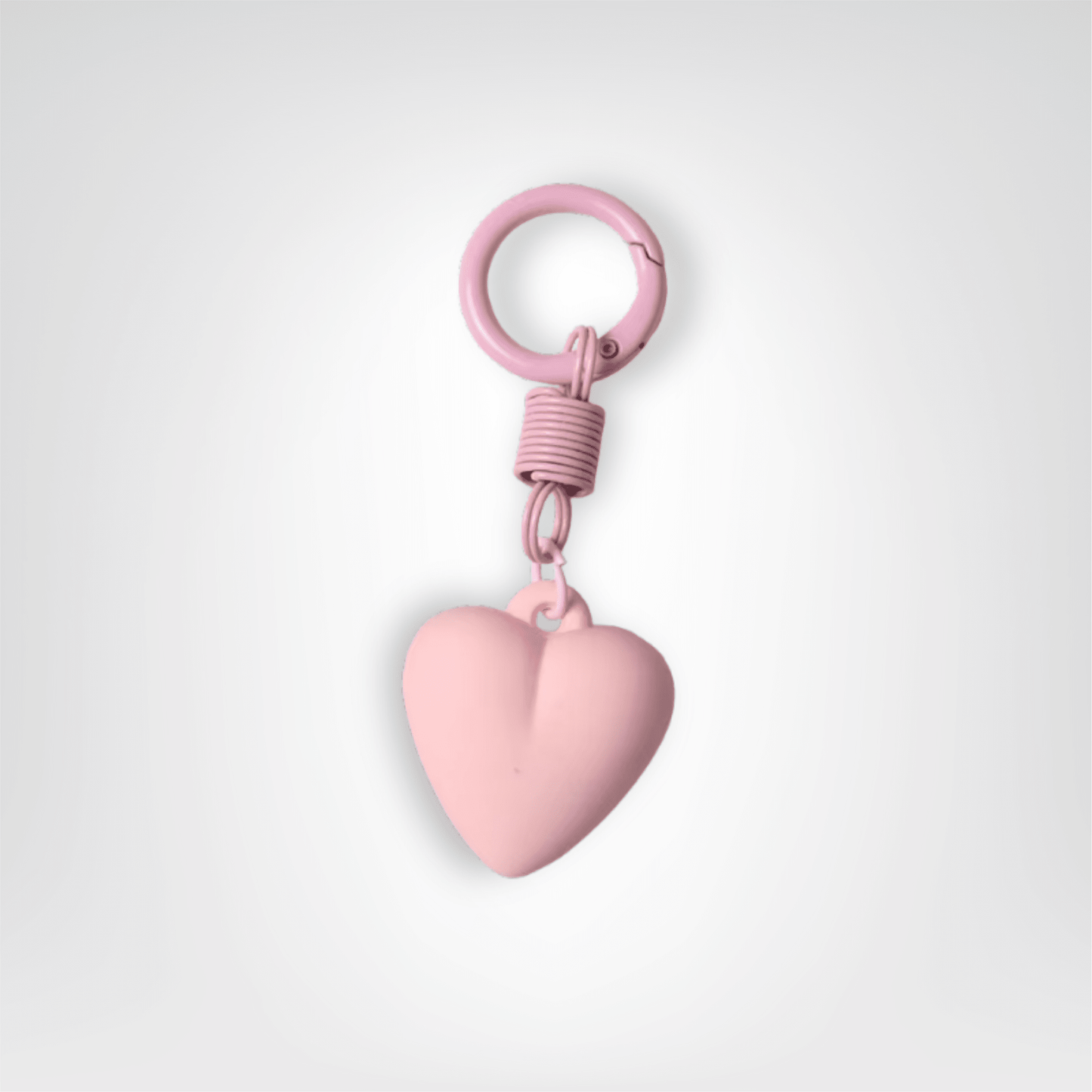 Porte - clé Cœur <br> Le Rose tendre - Rose tendre