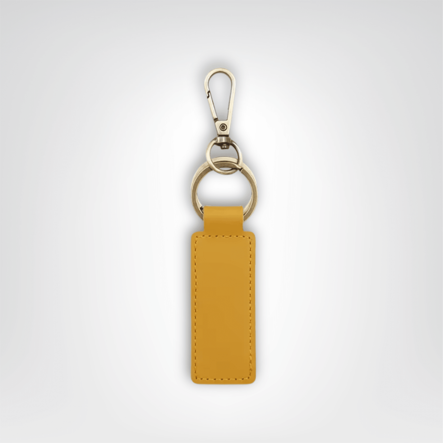 Porte - clé Cuir <br> Le Jaune personnalisable - Jaune