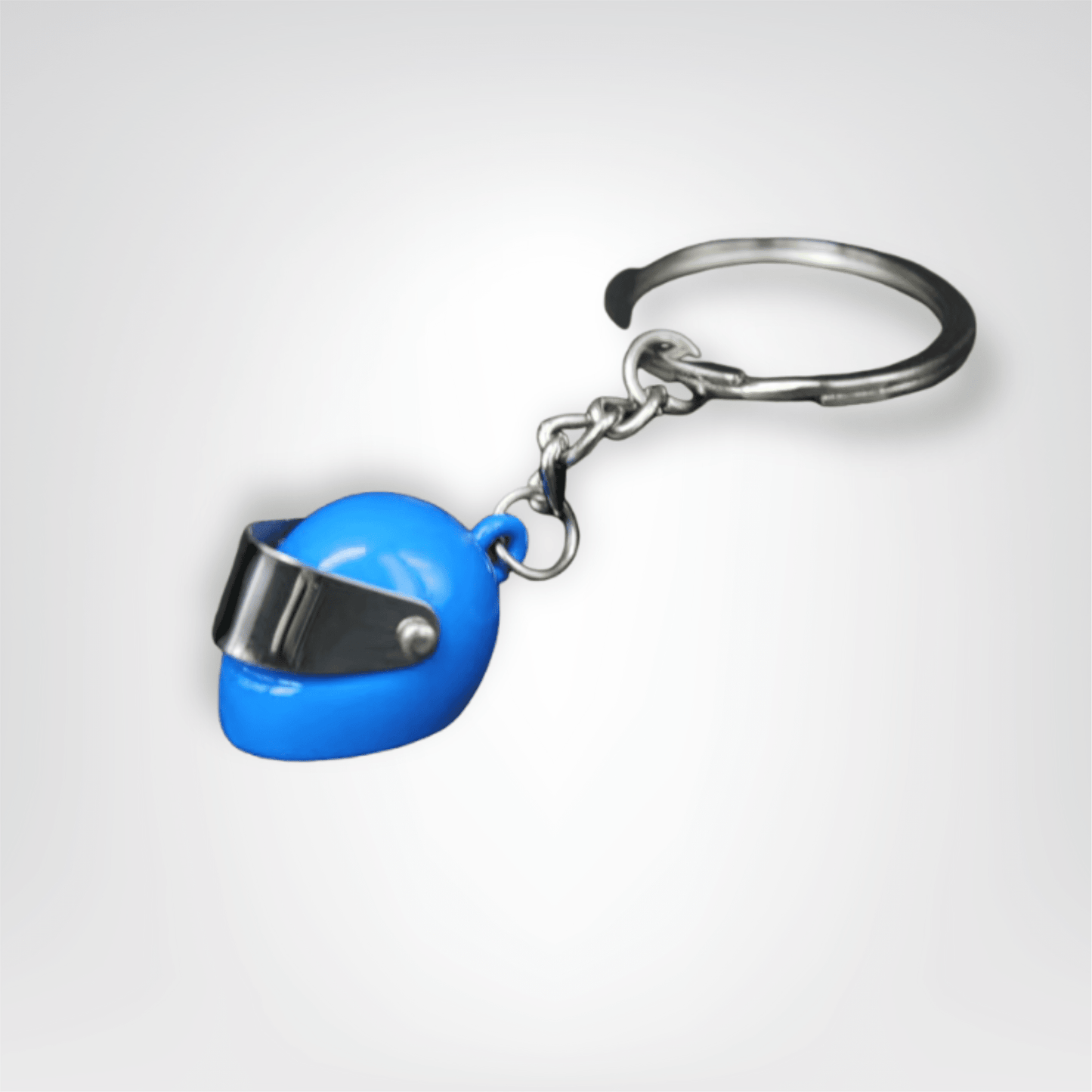 Porte - clé Moto <br> Le Casque bleu - Bleu