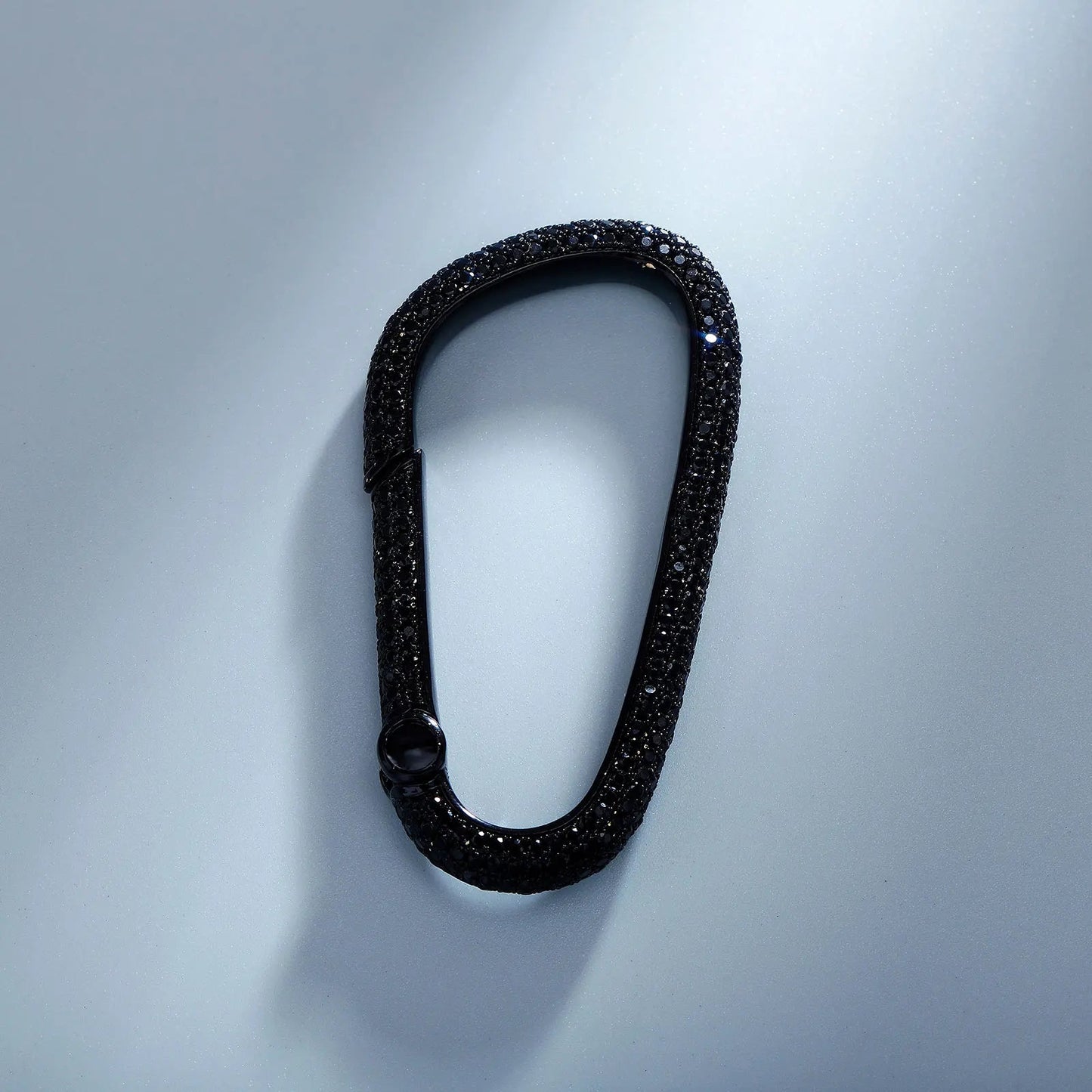 Porte - clés Bijoux <br> Le Mousqueton Grillz Noir - Noir argenté