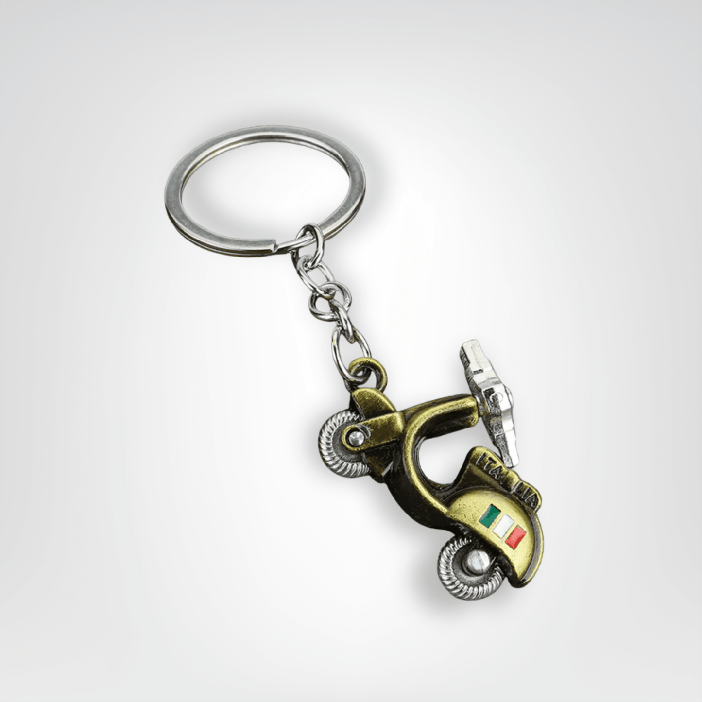 Porte - clés Métal <br> Le Scooter doré - Doré