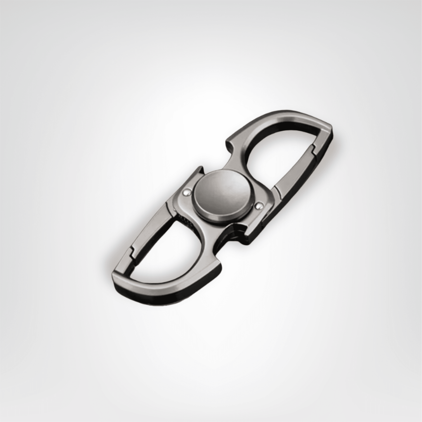 Porte - clés Métal <br> Le Spinner noir tactique - Métal sombre