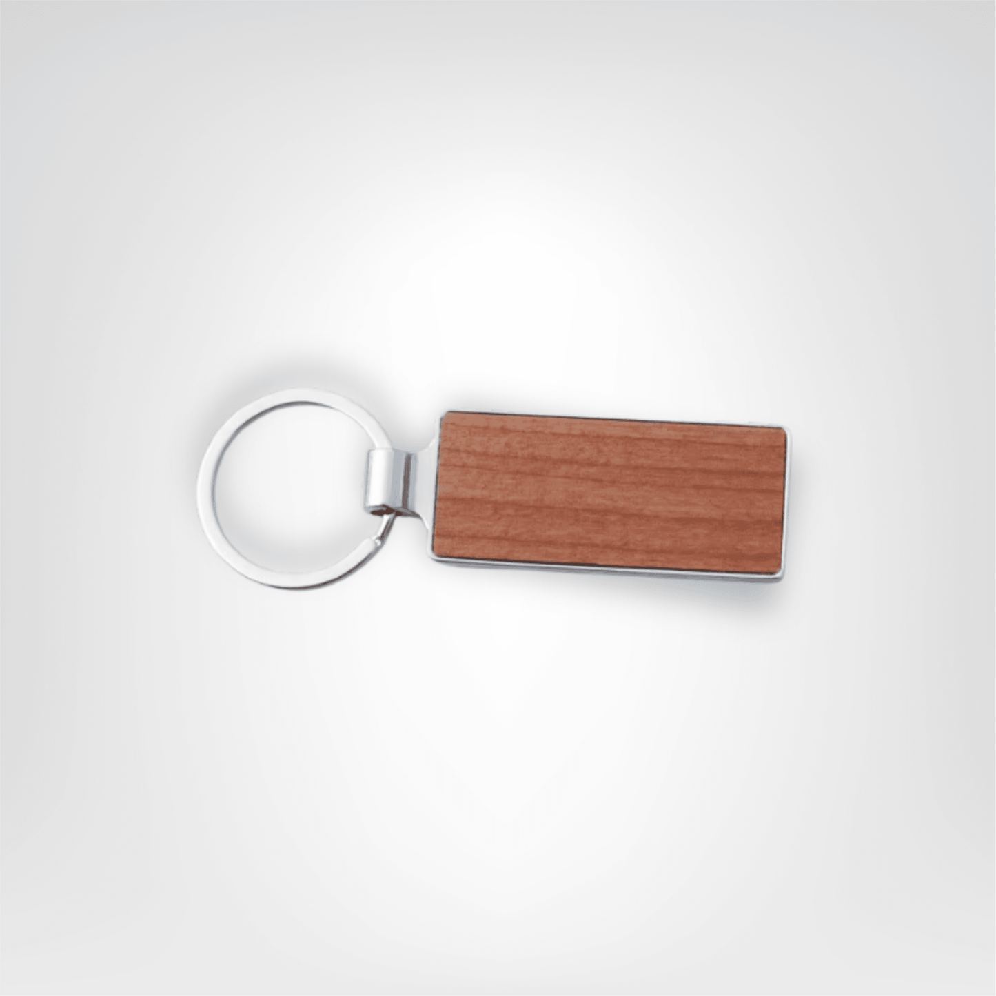 Porte - clés Métalliques <br> Le Rectangle Châtaigne (Lot de 5 ou 10) - Châtaigne