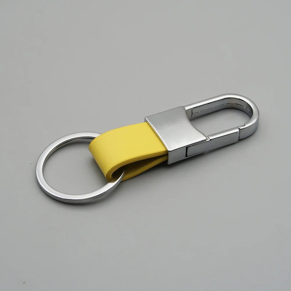 Porte - clés Mousqueton <br> Le Soleil Argenté - Jaune