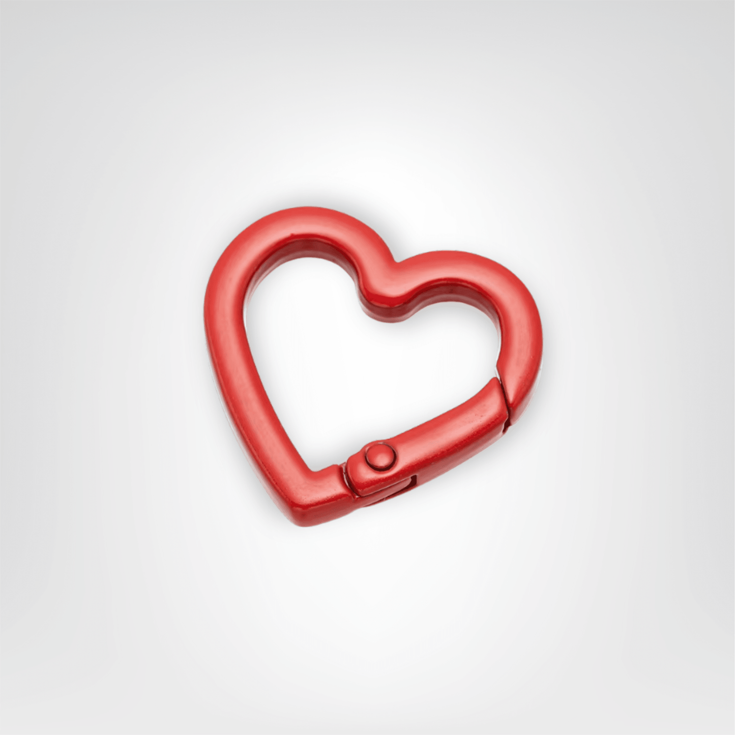 Porte - clés Mousquetons <br> Le Cœur Passion (Lot de 5) - Rouge