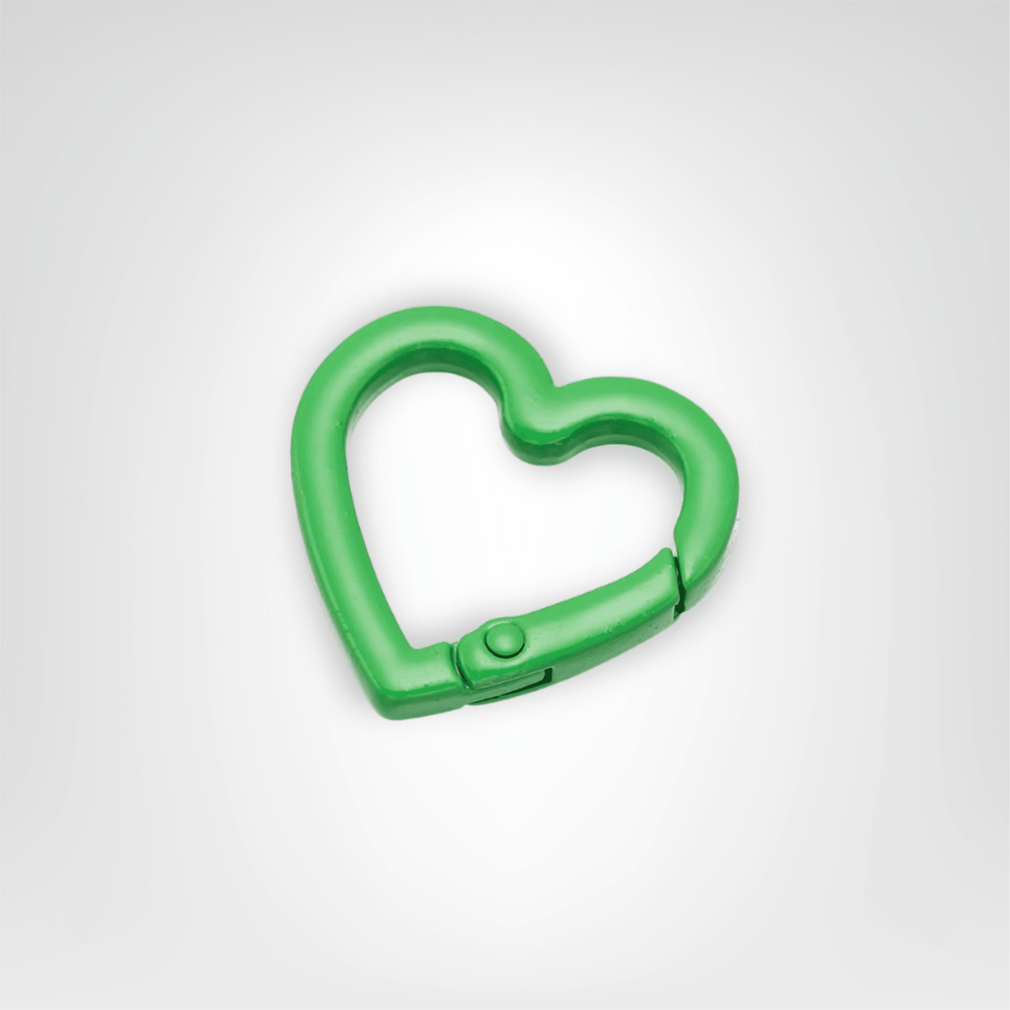 Porte - clés Mousquetons <br> Le Cœur Vert Forêt (Lot de 5) - Vert forêt