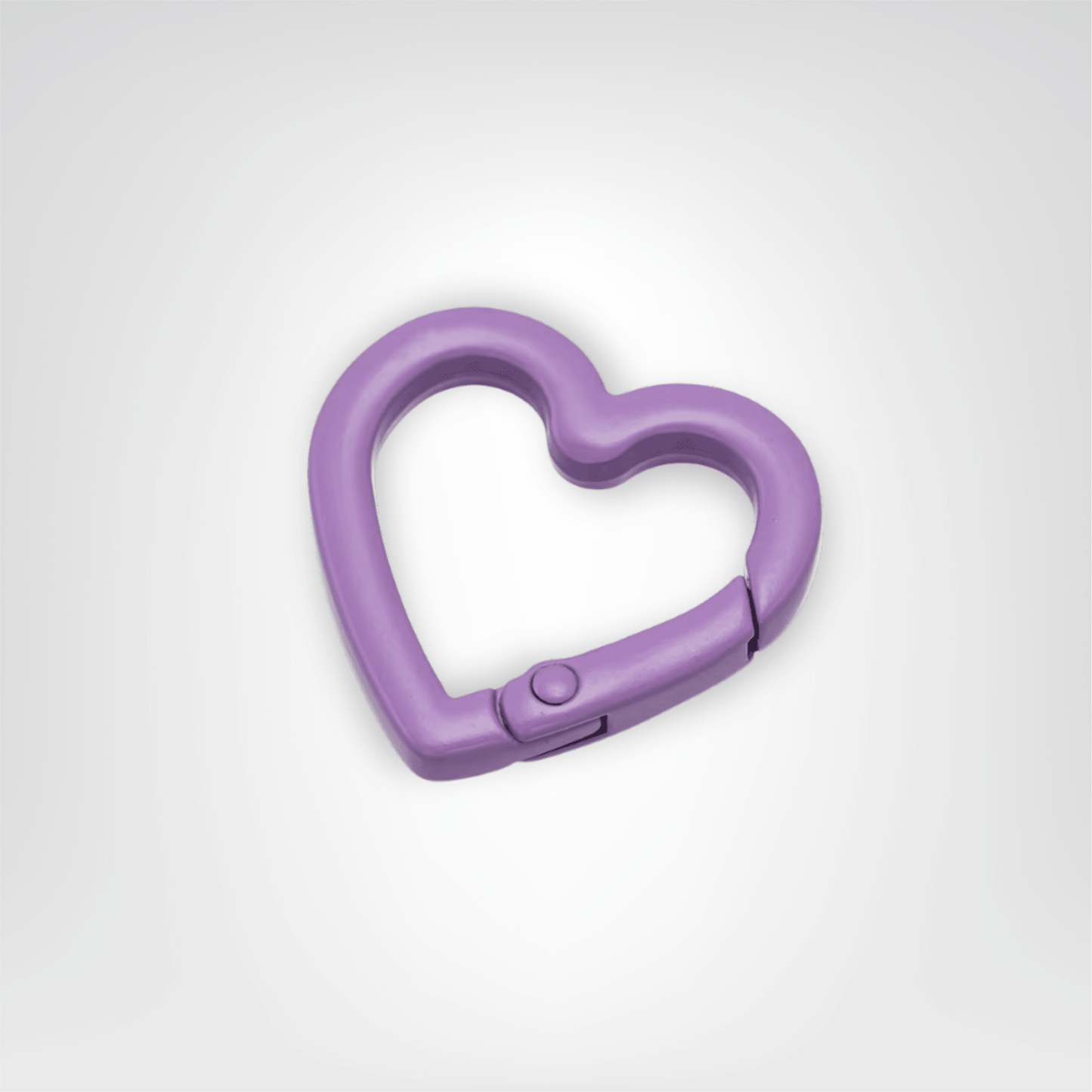 Porte - clés Mousquetons <br> Le Cœur Violet (Lot de 5) - Violet