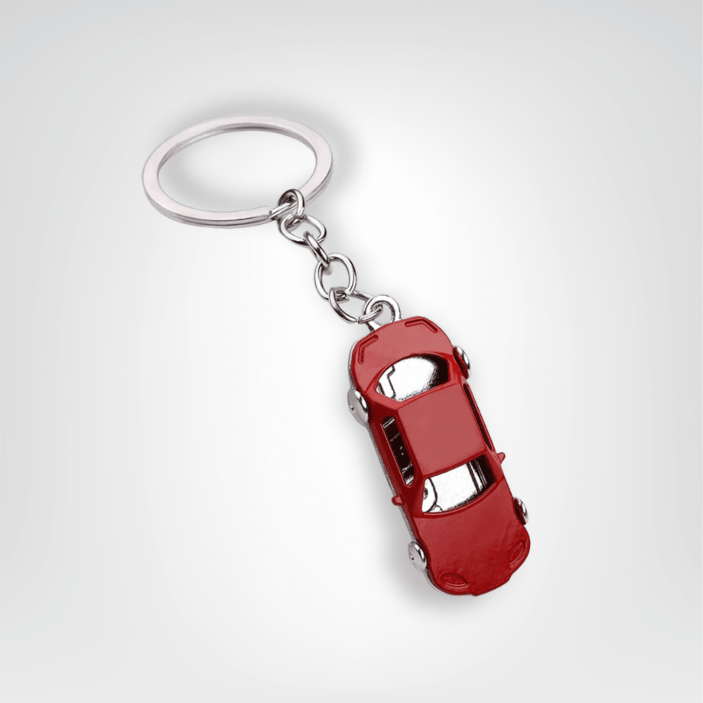 Porte - clés Voiture <br> Le Métal rouge - Métal rouge