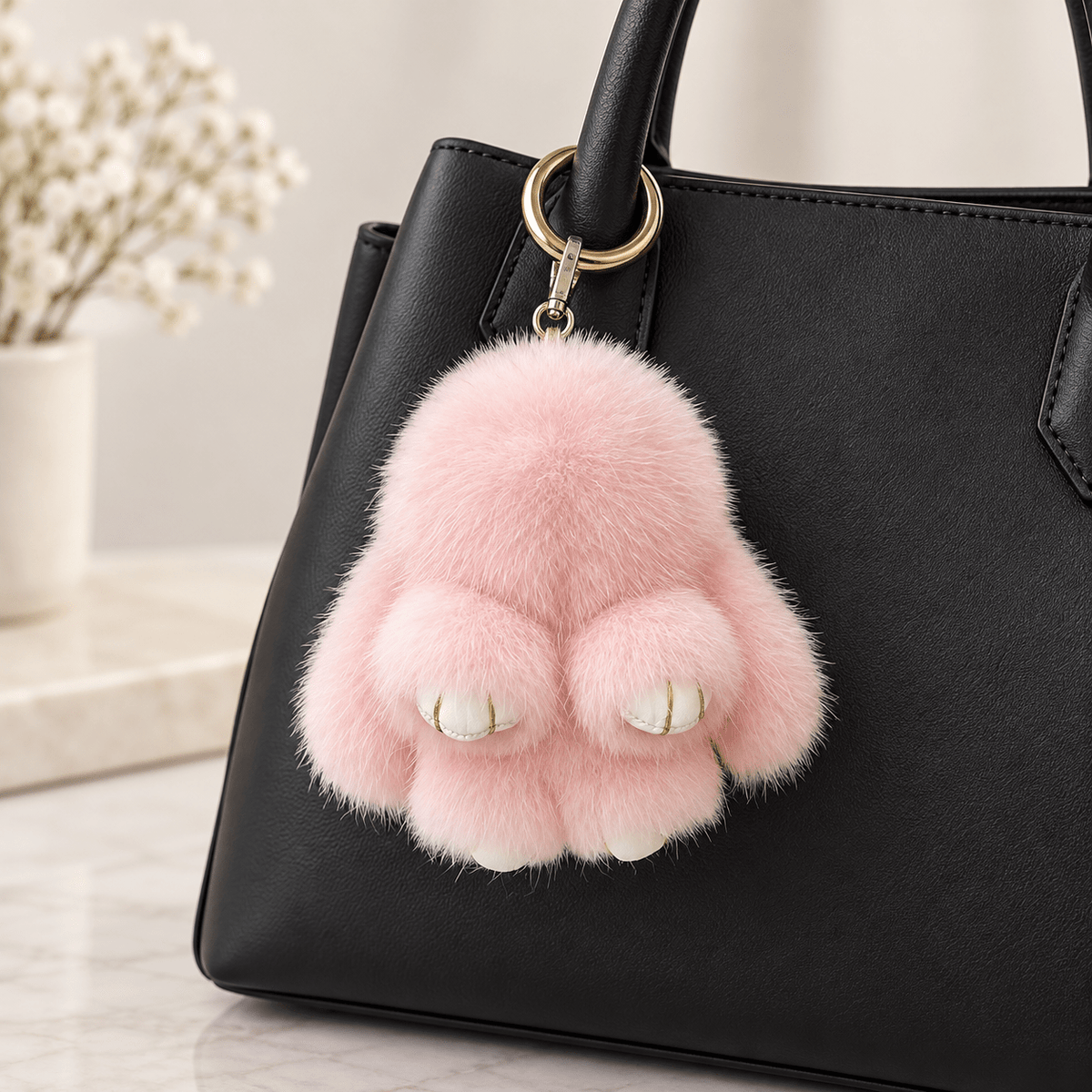 LE LAPIN ROSE POUDRÉ -