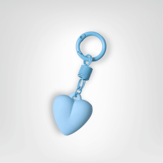 Porte - clé Cœur <br> Le Bleu ciel - Bleu ciel