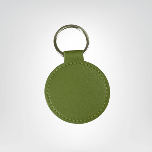 Porte - clé Cuir <br> Le Cercle matcha personnalisable - Matcha