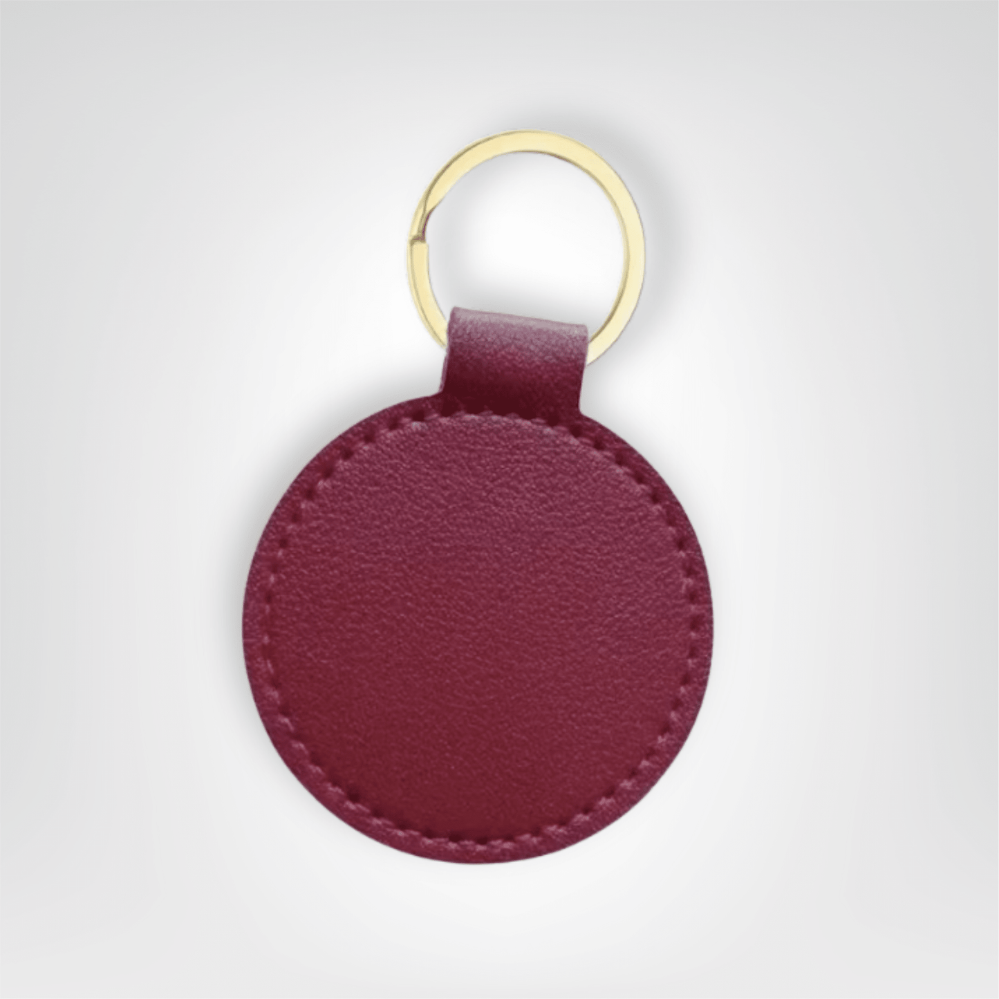 Porte - clé Cuir <br> Le Cercle pourpre personnalisable - Pourpre