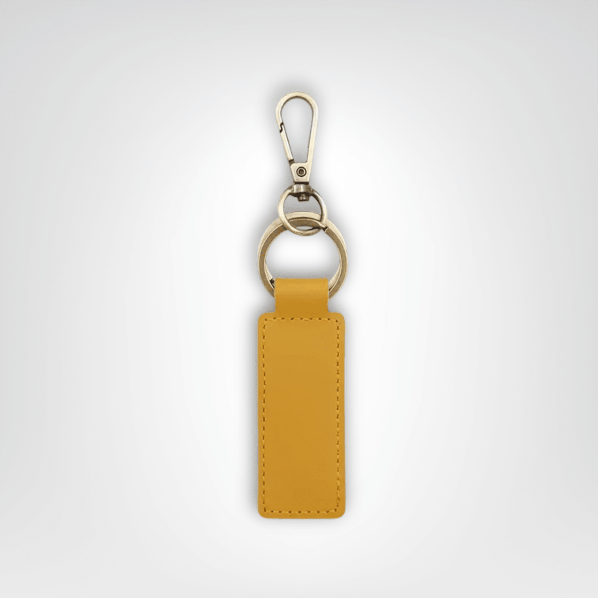 Porte - clé Cuir <br> Le Jaune personnalisable - Jaune
