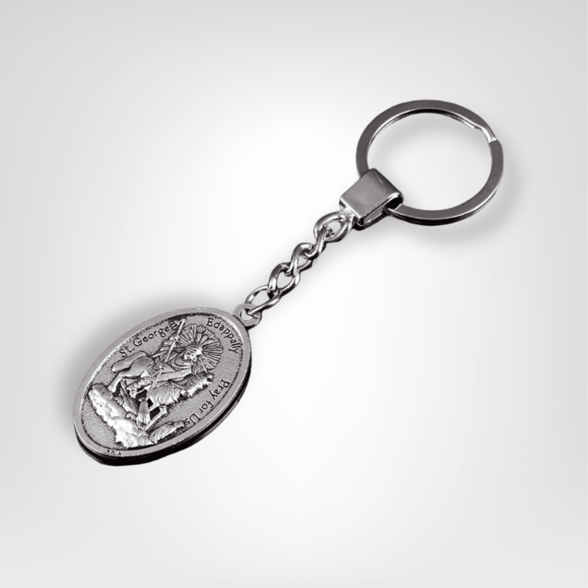 Porte - clé Médaillon <br> Saint Georges - Métal