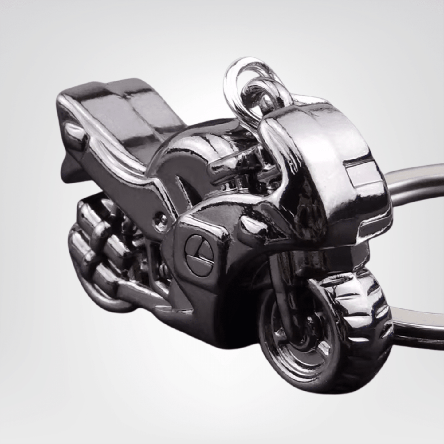 Porte - clé Moto <br> La Moto chromée - Chrome
