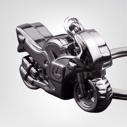 Porte - clé Moto <br> La Moto chromée - Chrome