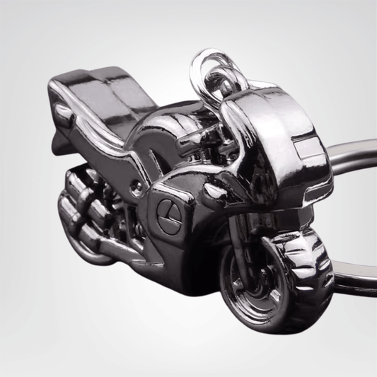 Porte - clé Moto <br> La Moto chromée - Chrome