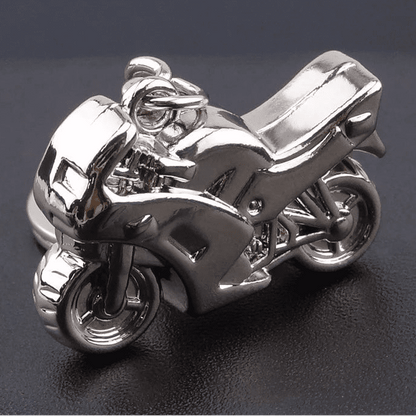 Porte - clé Moto <br> La Moto chromée - Chrome