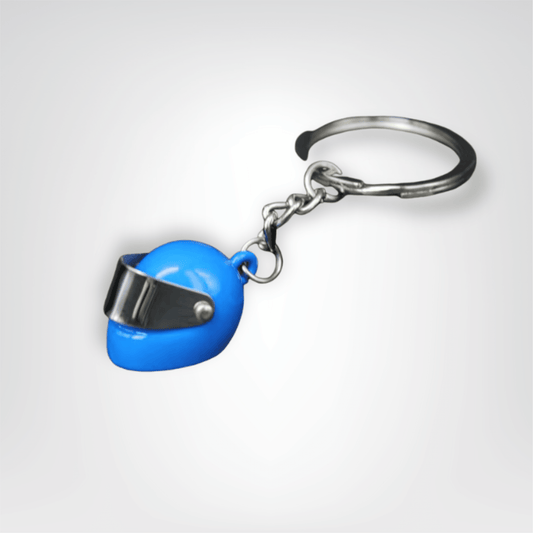 Porte - clé Moto <br> Le Casque bleu - Bleu