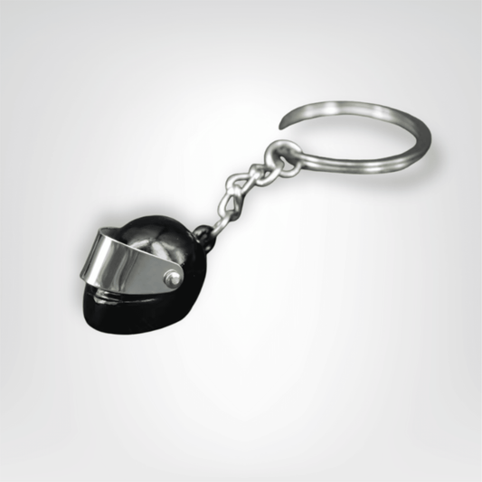 Porte - clé Moto <br> Le Casque noir - Noir