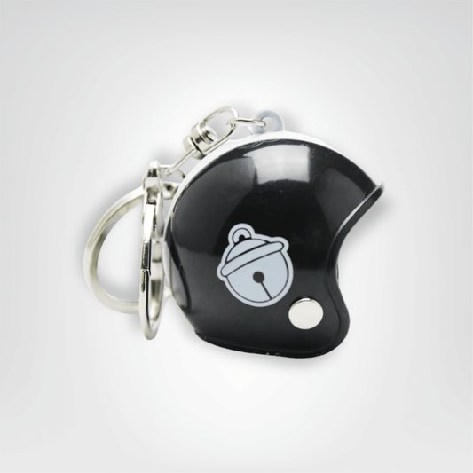 Porte - clé Moto <br> Le Casque noisette - Noisette noir