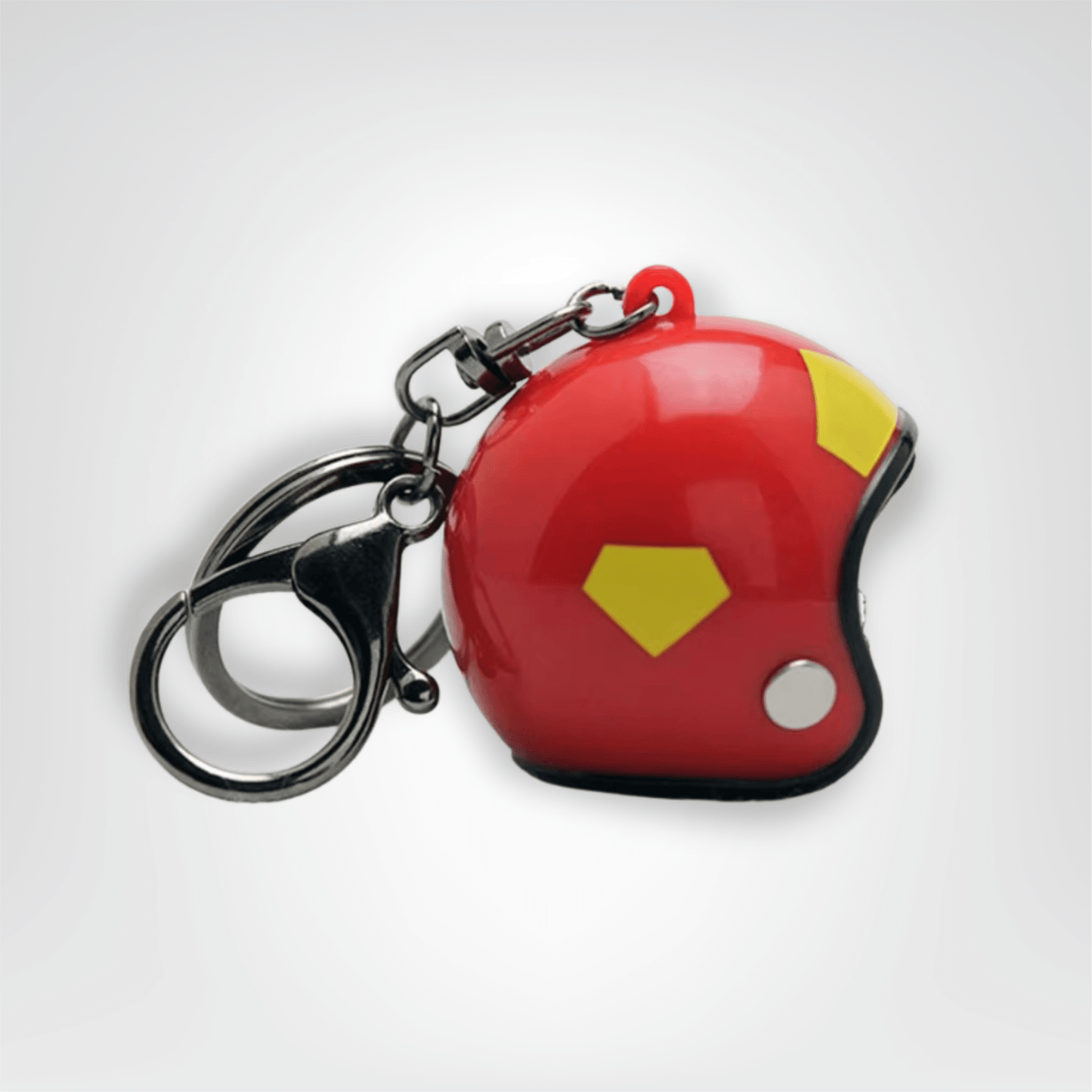Porte - clé Moto <br> Le Casque rouge héroïque - Rouge héroïque