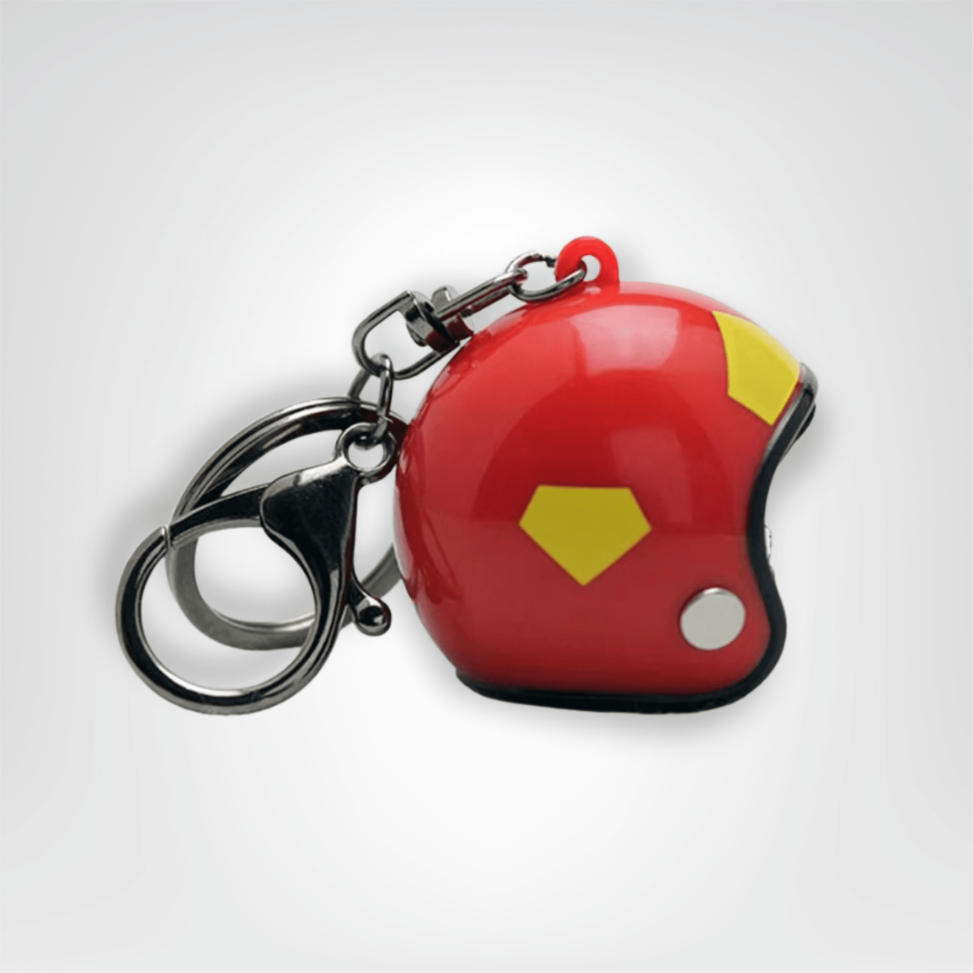 Porte - clé Moto <br> Le Casque rouge héroïque - Rouge héroïque