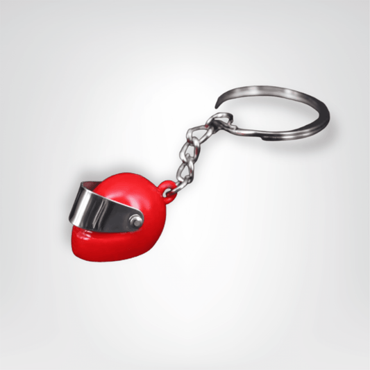 Porte - clé Moto <br> Le Casque rouge - Rouge
