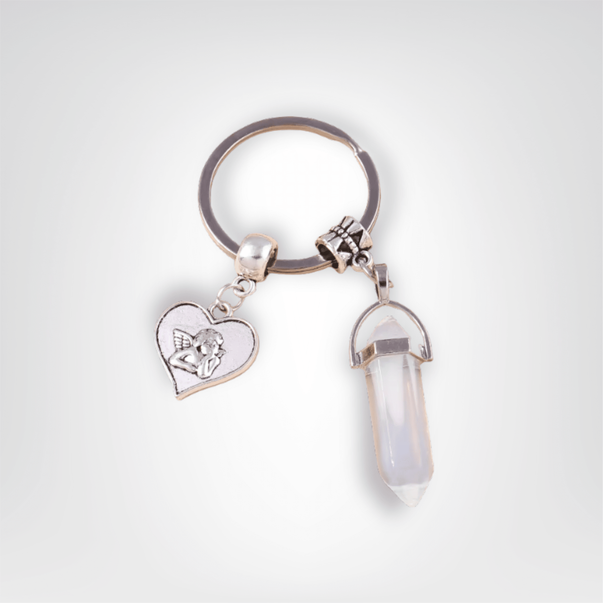 Porte - clé Perle <br> L’Ange argenté - Argent