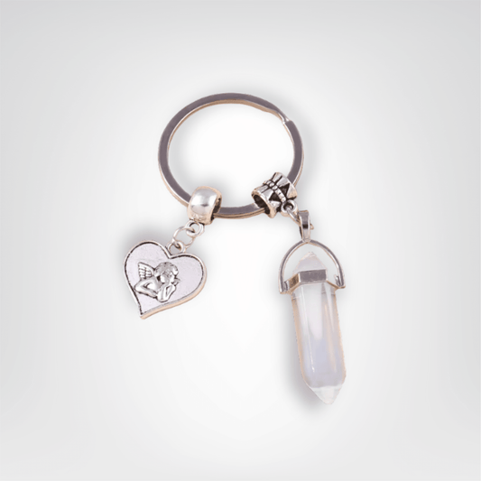 Porte - clé Perle <br> L’Ange argenté - Argent