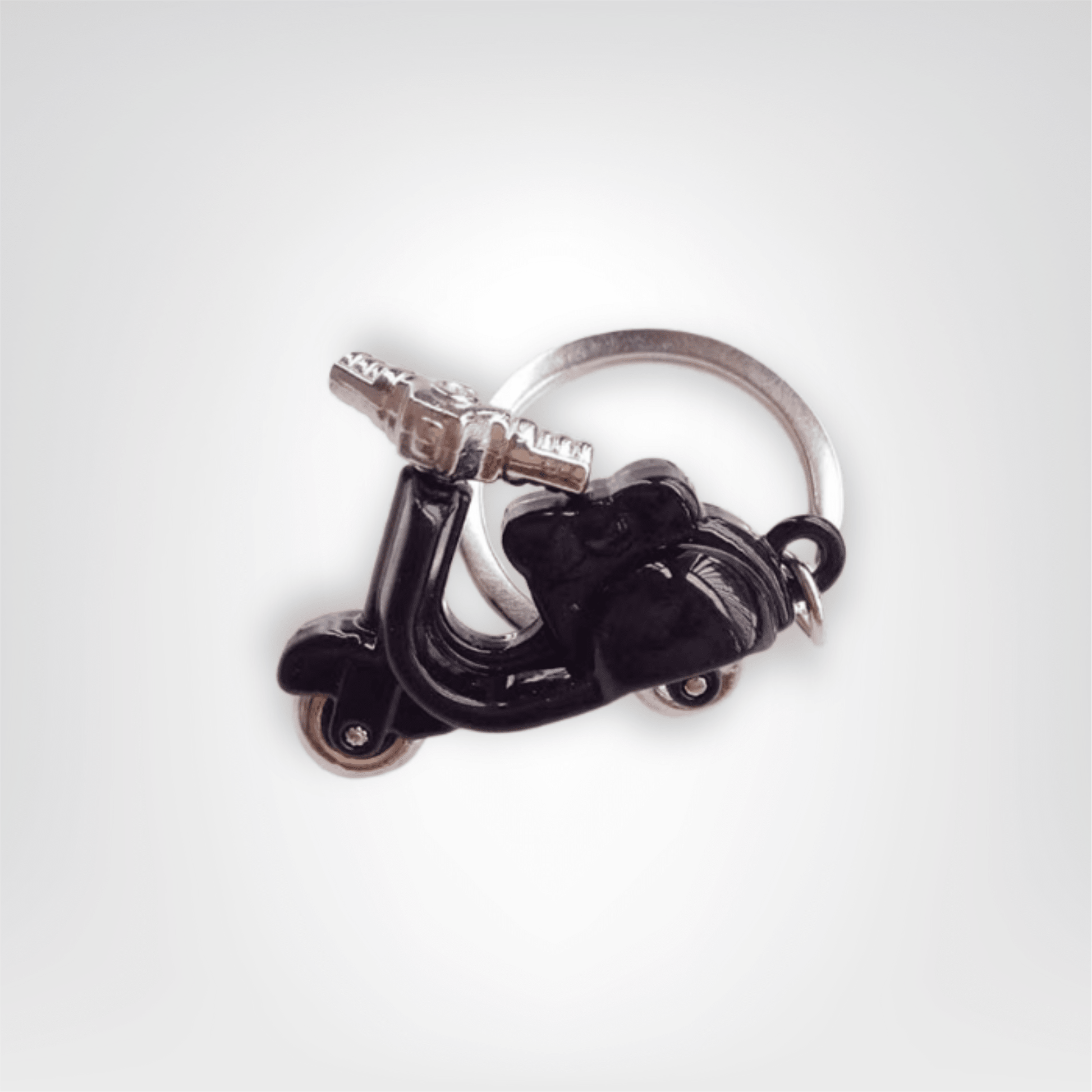 Porte - clé Scooter <br> Le Noir métal - Noir