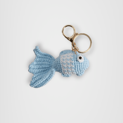 Porte - clés Animaux <br> Le Poisson bleu ciel - Bleu - ciel