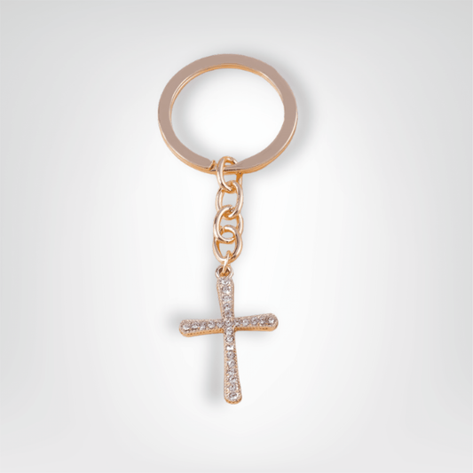 Porte - clés Bijou <br> La Croix argentée douce - Argent