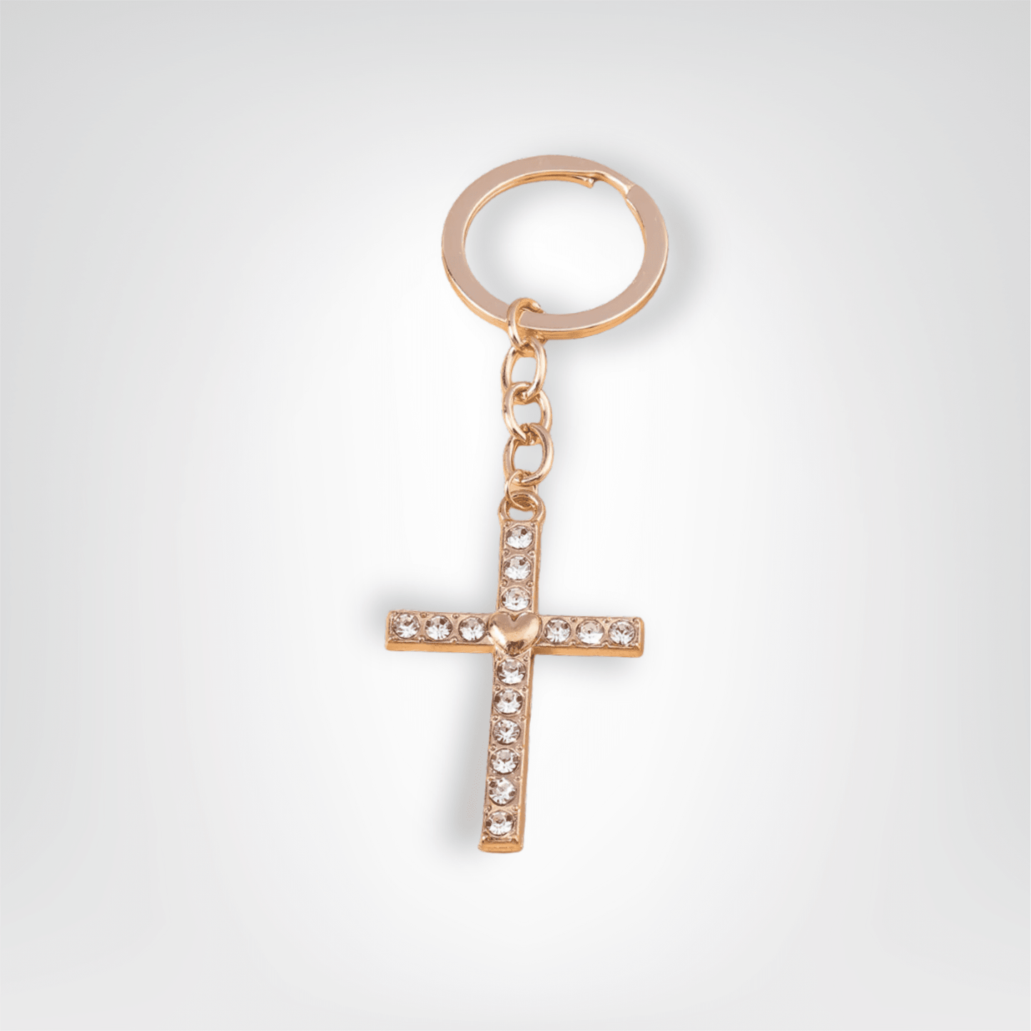 Porte - clés Bijou <br> La Croix du Cœur - Croix du coeur