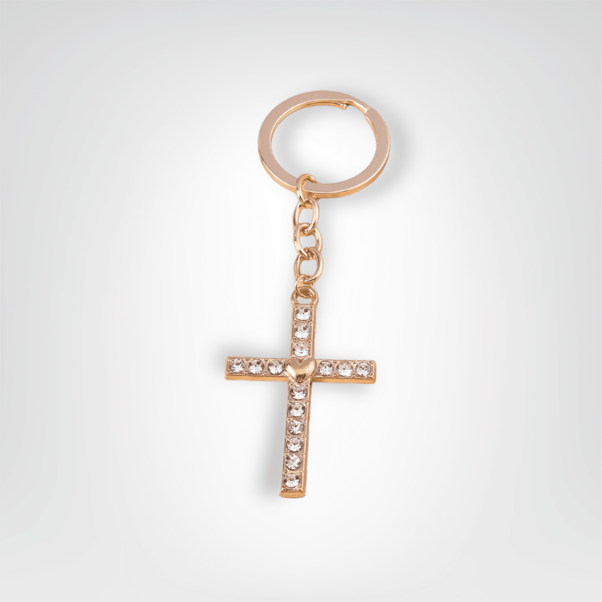 Porte - clés Bijou <br> La Croix du Cœur - Croix du coeur