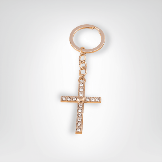 Porte - clés Bijou <br> La Croix du Cœur - Croix du coeur