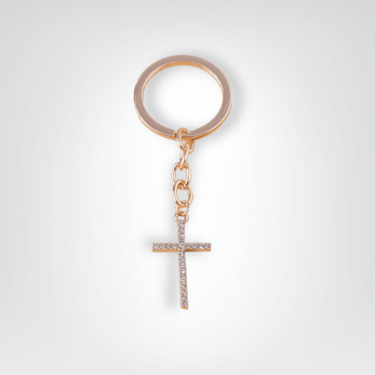 Porte - clés Bijou <br> La Croix latine dorée - Doré