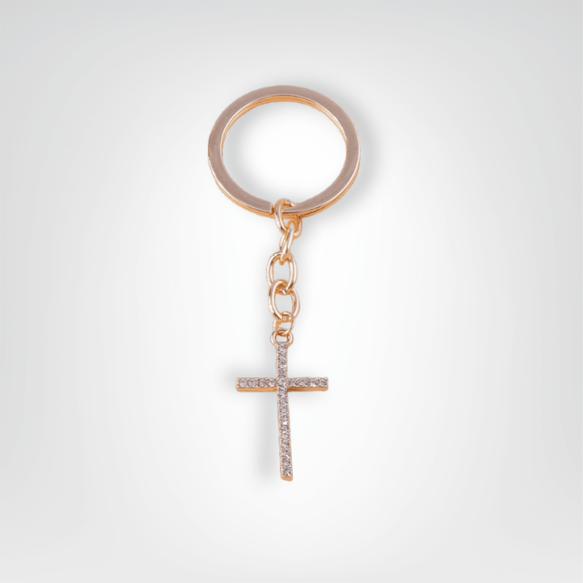 Porte - clés Bijou <br> La Croix latine dorée - Doré