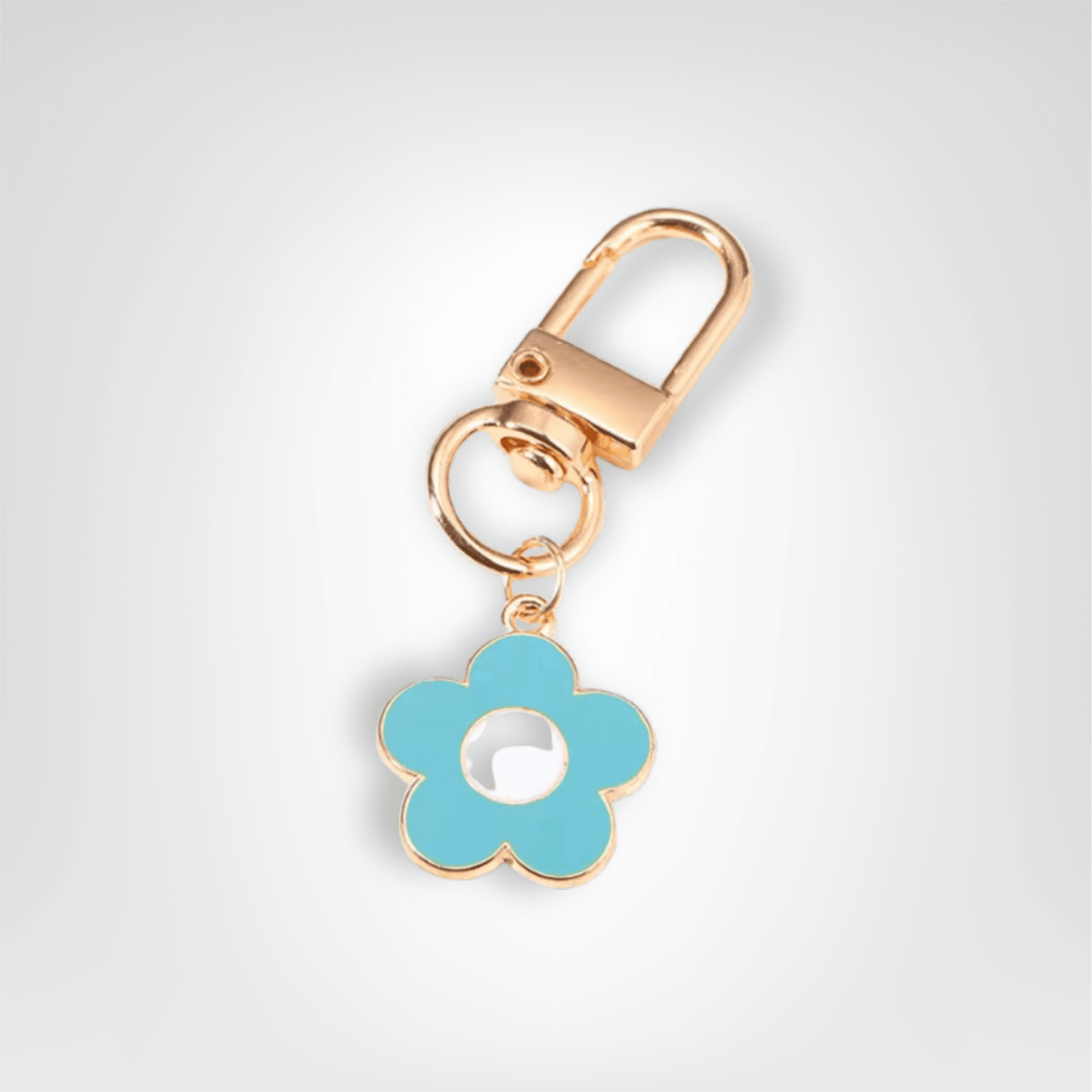 Porte - clés Bijou <br> La Fleur azur - Azur