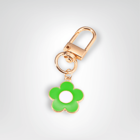 Porte - clés Bijou <br> La Fleur d’onyx - Émeraude