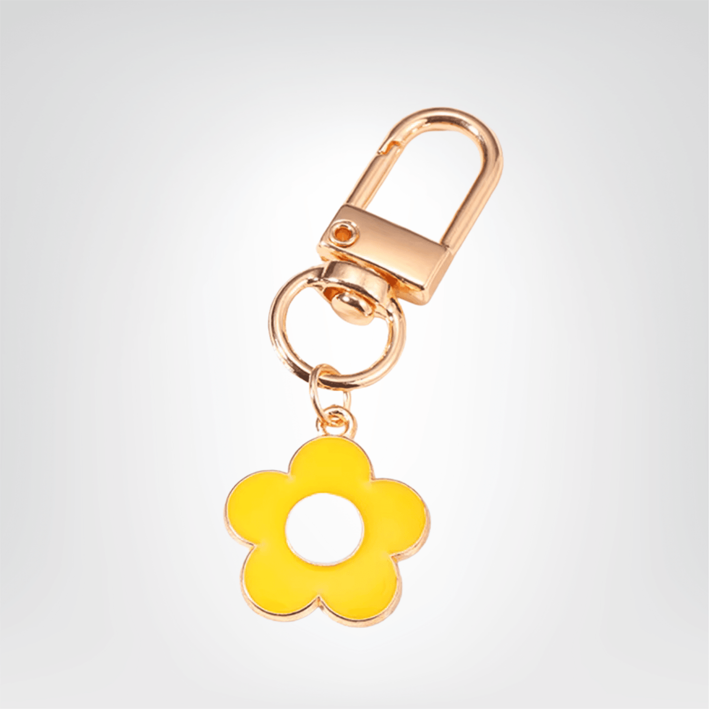 Porte - clés Bijou <br> La Fleur dorée - Jaune
