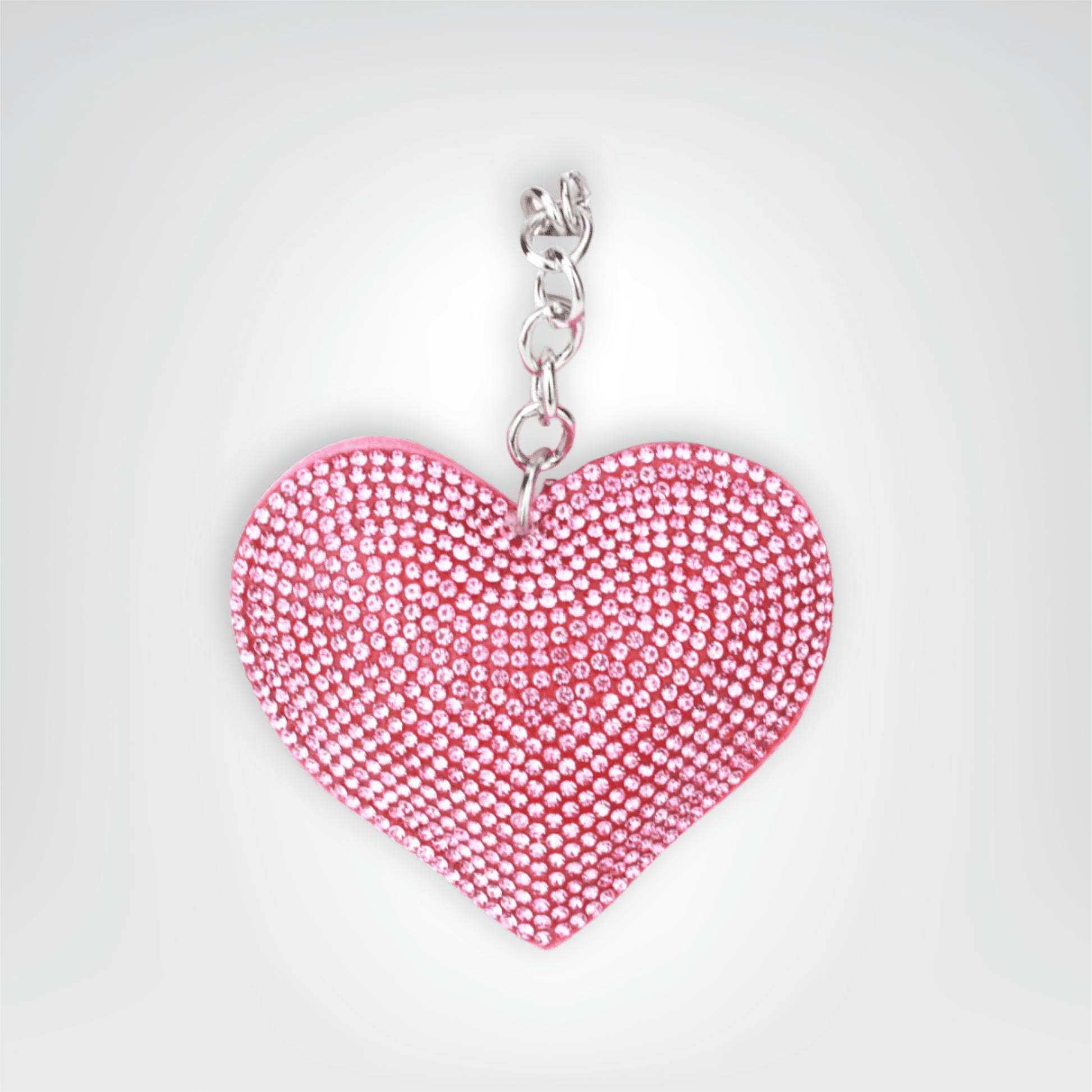 Porte - clés Bijoux <br> Cœur Rose Cristal - Rose cristal