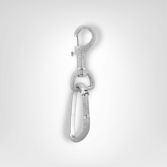 Porte - clés Bijoux <br> Le Crochet Grillz Argenté - Argenté