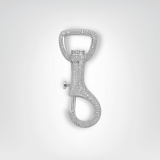 Porte - clés Bijoux <br> Le Grillz Crochet Argenté - Argenté