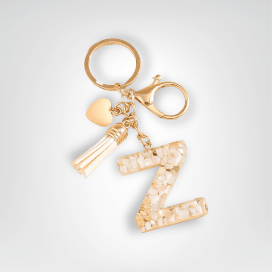 Porte - clés Bijoux <br> Lettre Z Cristal Doré - Doré