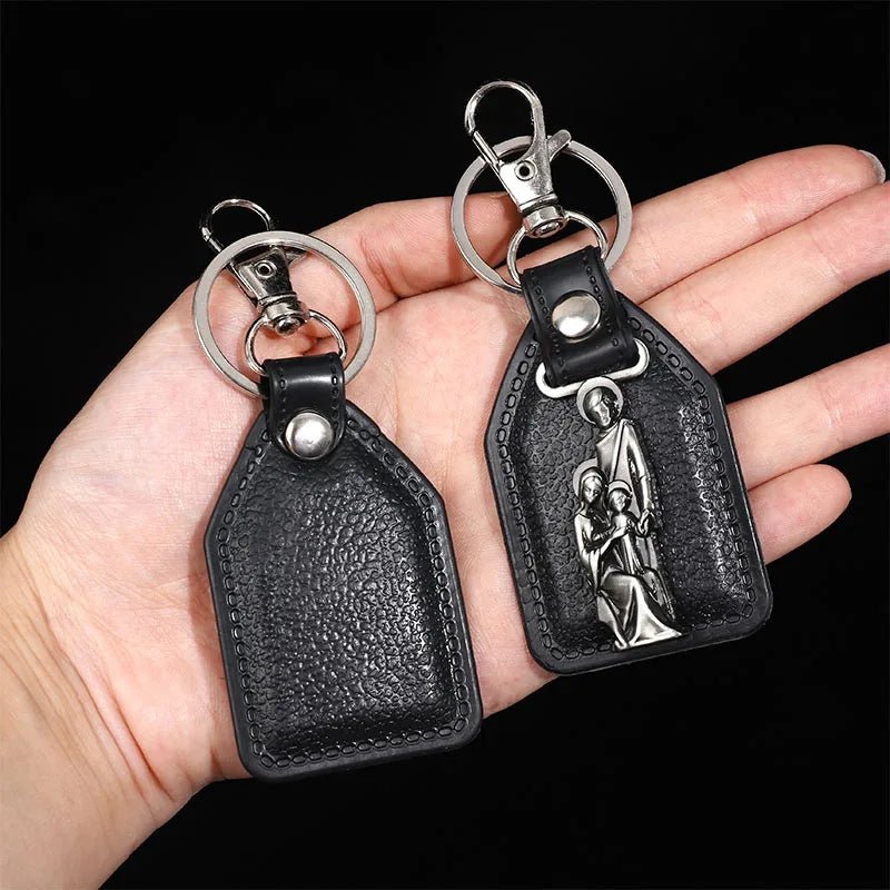 Porte - clés Cuir <br> La Sainte Famille - Sainte famille