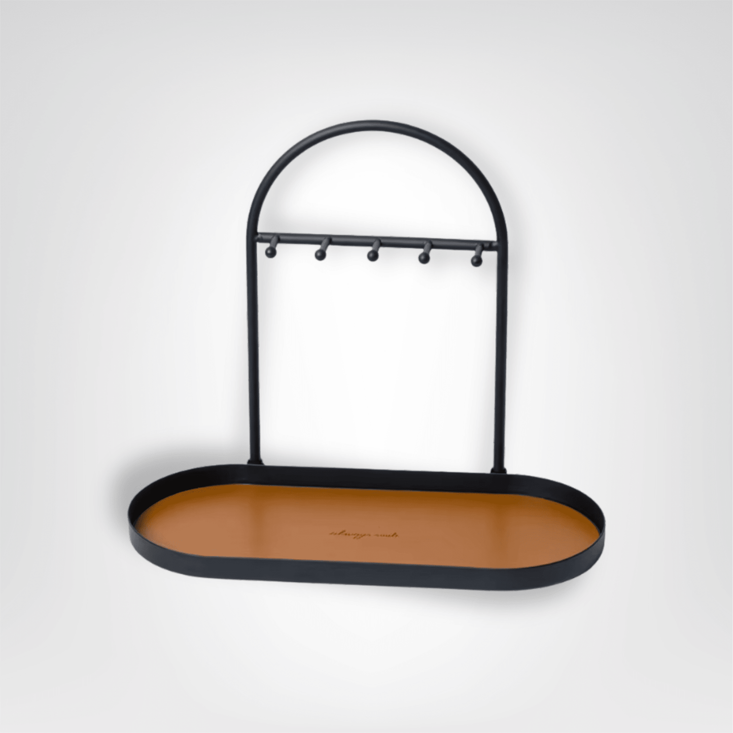 Porte - clés Cuir <br> Le Socle Élégant - Noir