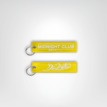 Porte - clés Lanière <br> Lot Midnight Club Jaune (x2) - Jaune