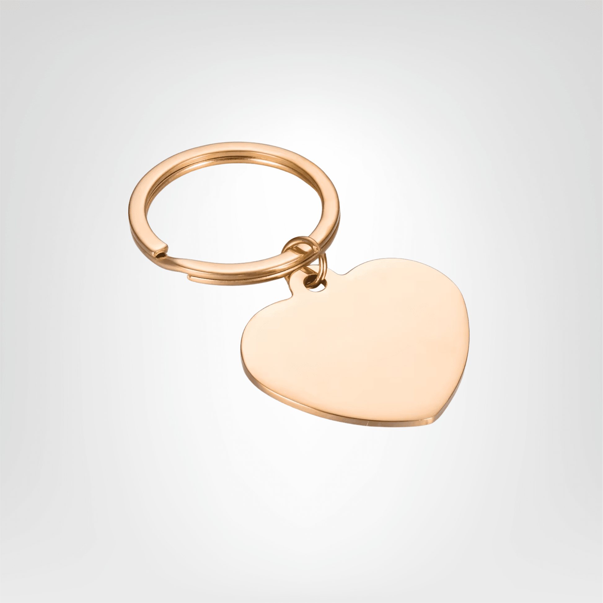 Porte - clés Métal <br> Collection Cœurs Rosés - Rose doré