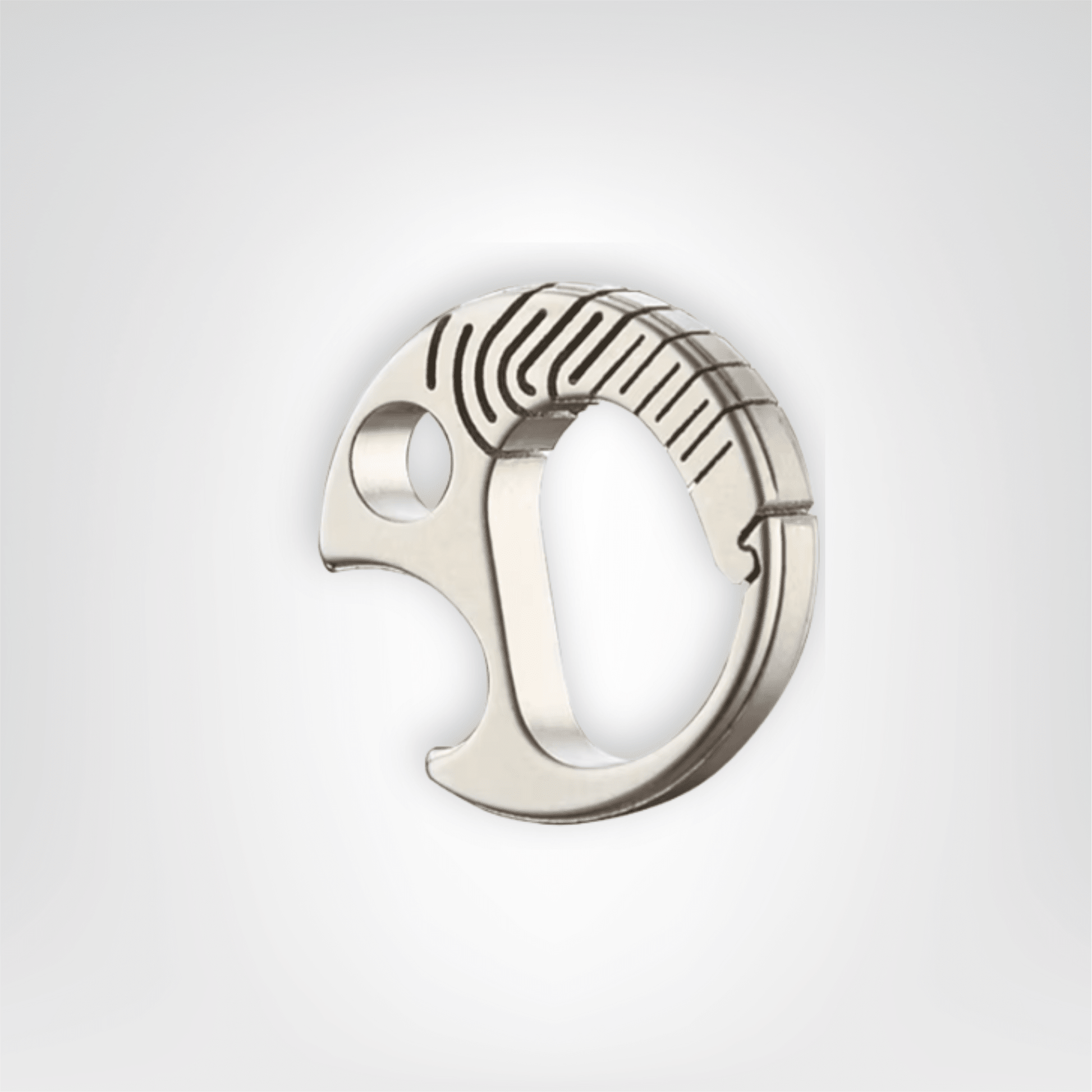 Porte - clés Métal <br> L’Anneau décapsuleur - Métal